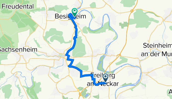 Kasteneckstraße 17/1, Freiberg am Neckar nach Auf dem Kies 27, Besigheim