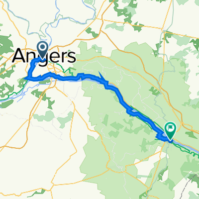 Rue d'Iéna, Angers to 17 Place de la Bilange, Saumur