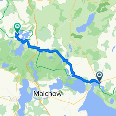 Strandstraße 19, Waren (Müritz) nach Möwenweg 20, Krakow am See