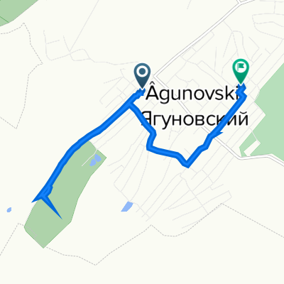 От улица Баха 74Б, Кемерово до Ахтырская улица 4, Ягуновский