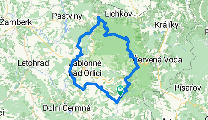 přes Suchý vrch