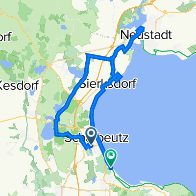 Route von Bürgerhaus, Scharbeutz