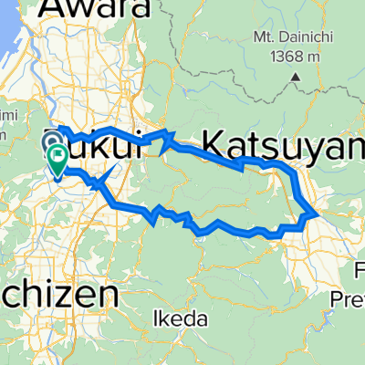 １−１, 福井市 to ３５−６−１, 福井市