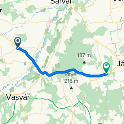 Árpád tér, Csempeszkopács to E66, Vashosszúfalu