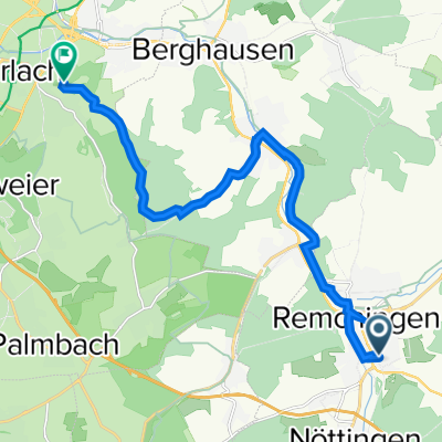 Pforzheimer Straße 18, Remchingen nach Reichardtstraße 31, Karlsruhe