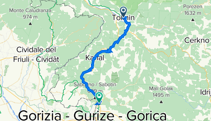 Trg maršala Tita 18a to Soška cesta 21