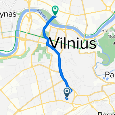 Šv. Stepono g. 15, Vilnius to Upės g. 11A, Vilnius