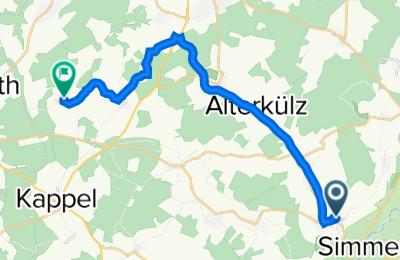 Route in der Bikemap App öffnen