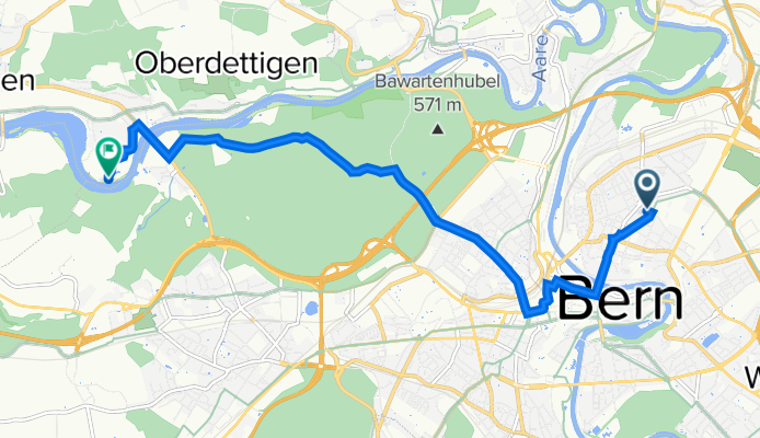 Kasernenstrasse 35, Berne to Araweg 4, Hinterkappelen