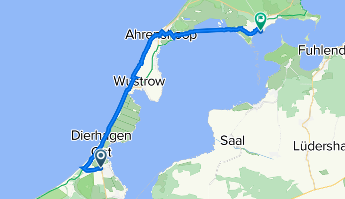 Ernst-Moritz-Arndt-Straße, Dierhagen nach Chausseestraße 74A, Born auf dem Darß