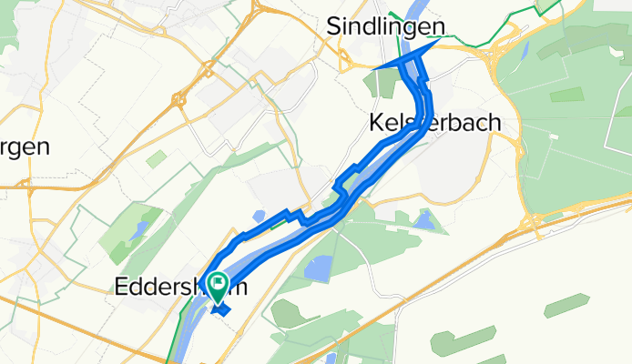 Isarstraße 1, Kelsterbach do Isarstraße 1, Kelsterbach