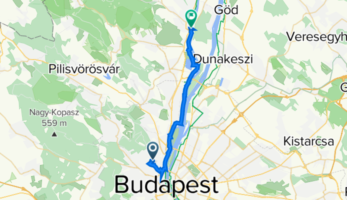 Muraközi utca 14a., Budapest to Duna korzó, Szentendre