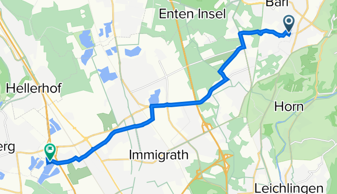 Am Pohligsfeld 5, Solingen nach Baumberger Straße 88, Langenfeld (Rheinland)