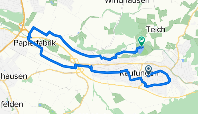 Uhlandstraße 7, Kaufungen nach Am Weinberg, Kaufungen