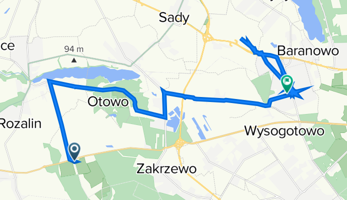 Leśna 1, Sierosław do Kwiatowa 19, Przeźmierowo