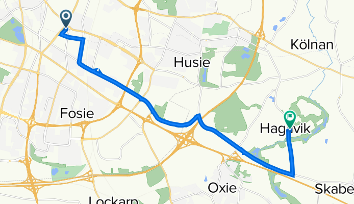 Trelleborgsgatan 20 to Almåsa Hagavik