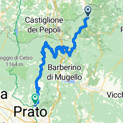 ciclovia del sole tratto pietramala/ prato frazione santa lucia