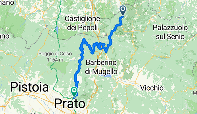 ciclovia del sole tratto pietramala/ prato frazione santa lucia