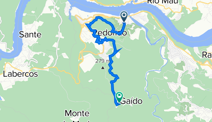 União das freguesias de Raiva, Pedorido e Paraíso, Pedorido to Caminho 1121, Pedorido