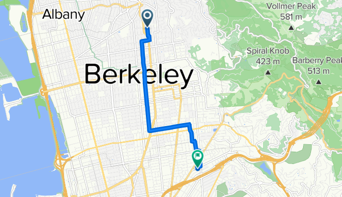 1310 Shattuck Ave, Berkeley to 5916 Chabot Rd, Oakland