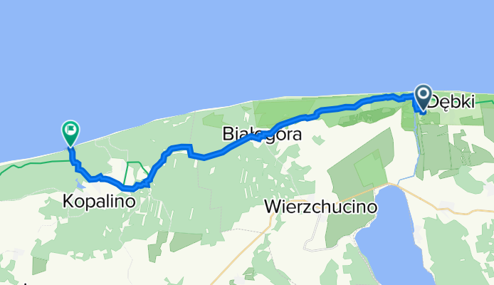 Dębki do Droga bez nazwy