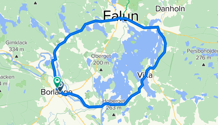 Wallingatan 32, Borlänge to Röda vägen 37, Borlänge