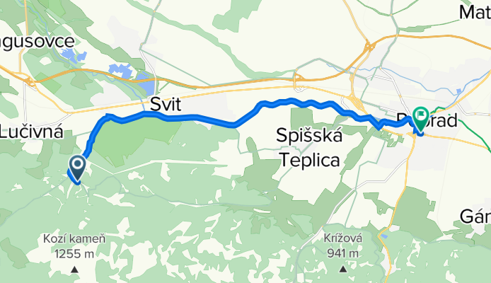 Cesta bez názvu, Lučivná do 18