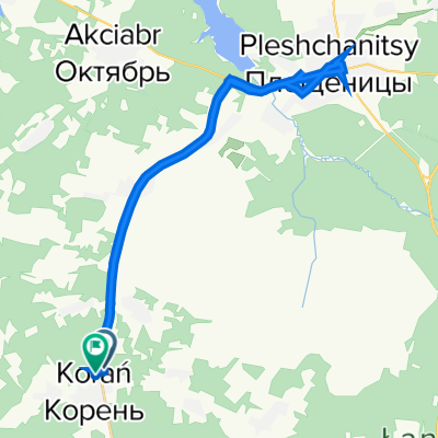 От улица Северная, Корень до улица Калицина, Корань