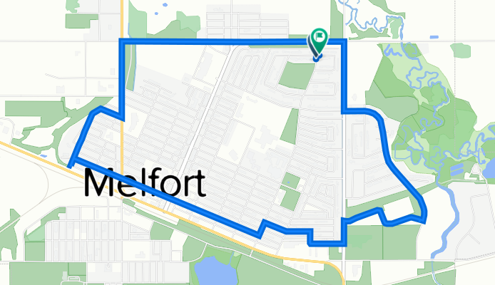 Brunswick St, Melfort to 303 Hornby Dr, Melfort