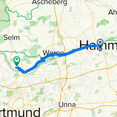 Klopstockstraße 23, Hamm nach Alstedder Straße 171B, Lünen