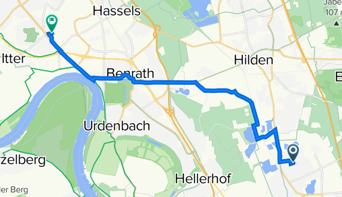 Margaretenstraße 11, Langenfeld (Rheinland) nach Henkelstraße 16, Düsseldorf