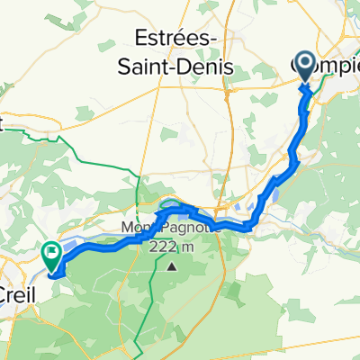 102 Avenue Jean Moulin, Jaux naar 12 Rue de l'Égalité, Verneuil-en-Halatte