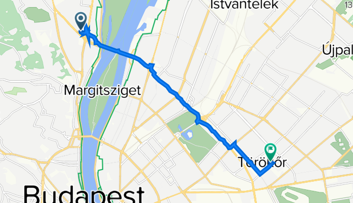 Flórián tér, Budapest to Mogyoródi út, Budapest