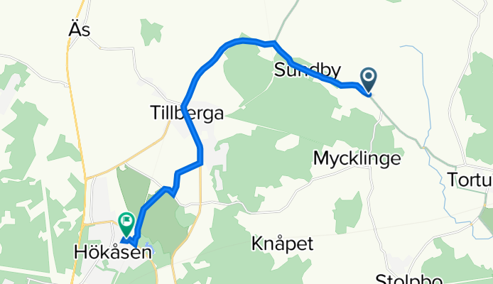 Tillberga Nibble 1, Västerås to Badelundavägen 2, Västerås