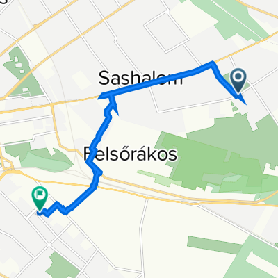 Újszász utca 104a., Budapest to Mádi utca 64., Budapest