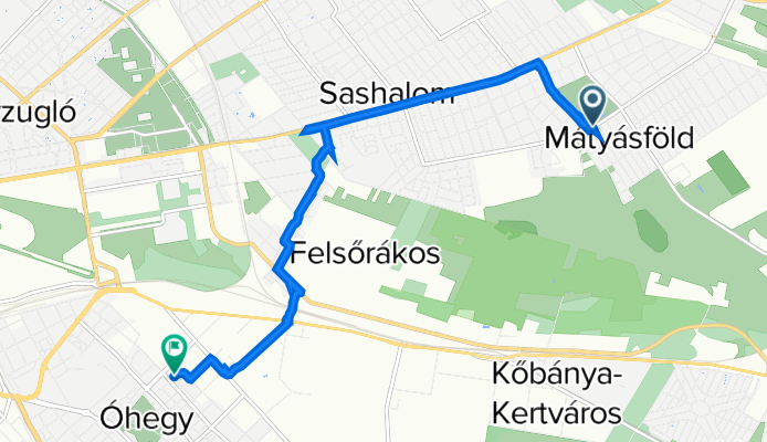 Újszász utca 104a., Budapest to Mádi utca 64., Budapest