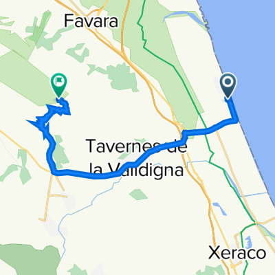 De Calle Blasco Ibáñez 11, Tabernes de la Valldigna a Corral de Fallego, Benifairó de la Valldigna