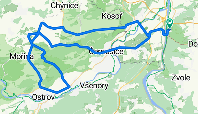 Časovka směr Karlštejn