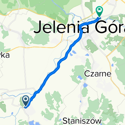 Gustawa Daniłowskiego 2A, Jelenia Góra do Michała Kleofasa Ogińskiego 1D, Jelenia Góra