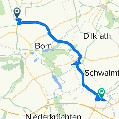 Brachter Straße 98, Brüggen nach Roermonder Straße 7, Schwalmtal