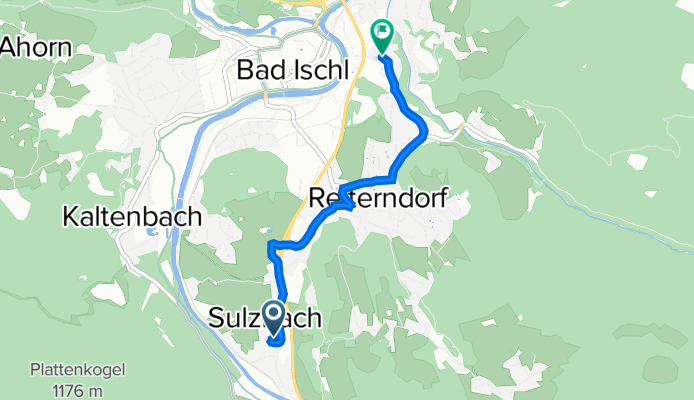 Sulzbacher Straße 46, Sulzbach nach Alexander-Girardi-Straße 2, Bad Ischl