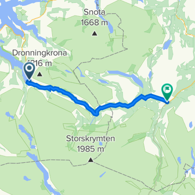 Romsdalsvegen, Sunndalsøra à Inge Krokanns veg 2, Oppdal