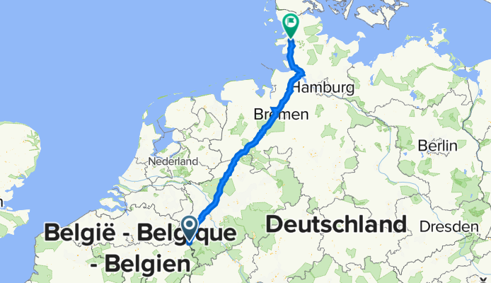 Sedanstraße 42, Aachen nach Am Markt 11, Friedrichstadt