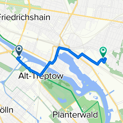 Schlesische Straße 27, Berlin to Rummelsburger Straße 100, Berlin