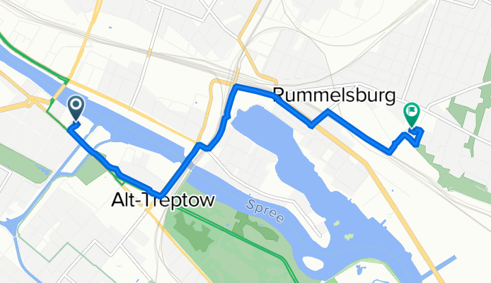 Schlesische Straße 27, Berlin to Rummelsburger Straße 100, Berlin