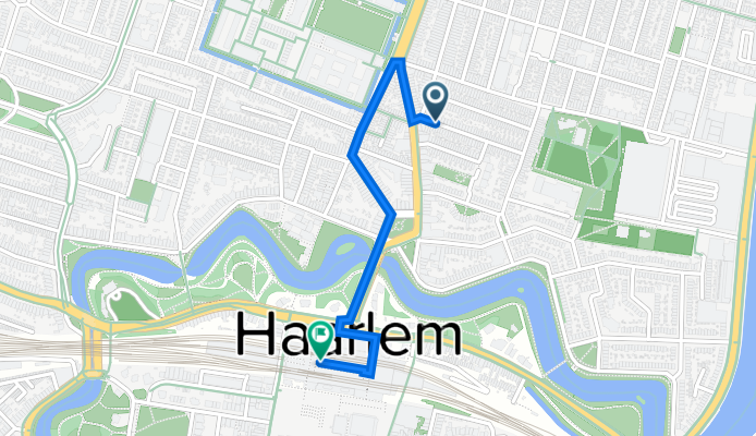 Generaal Joubertstraat 10, Haarlem to Stationsplein 3C, Haarlem