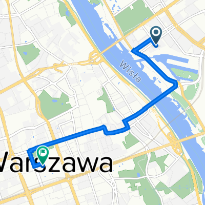 Józefa Sierakowskiego 5, Warszawa do plac Defilad 1, Warszawa