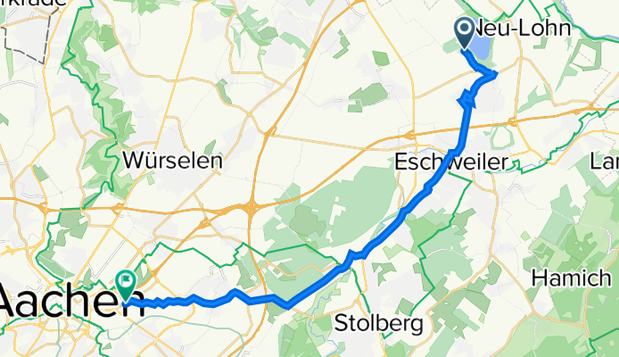 Erich-Berschkeit-Straße, Eschweiler nach Stolberger Straße 65, Aachen