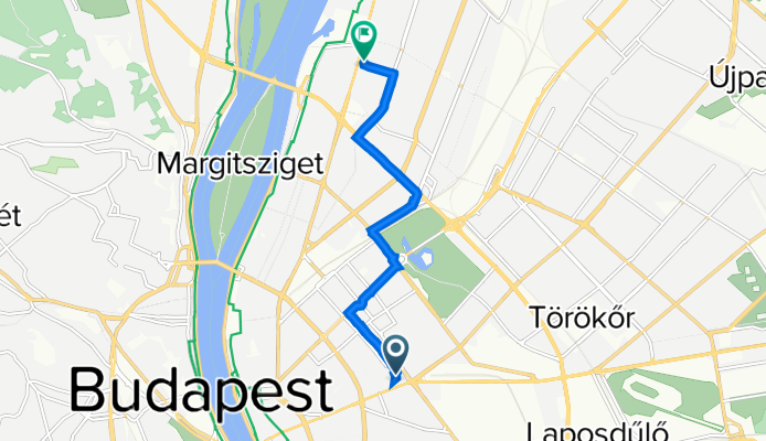 Huszár utca 8., Budapest to Forgách utca 4., Budapest
