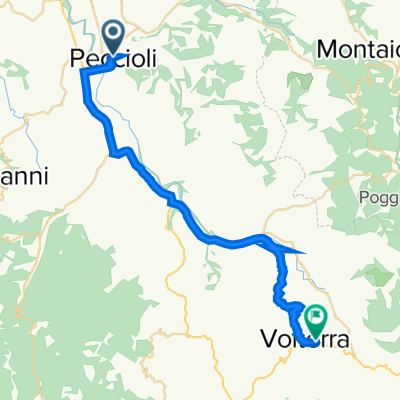 Piazza del Carmine 1, Peccioli to Viale dei Filosofi 2, Volterra